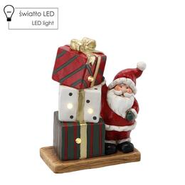 Figúrka Mikuláša s darčekmi LED 29,5 x 15 x 36 cm