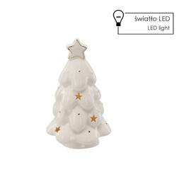Keramický vianočný stromček s LED osvetlením 20,9 cm