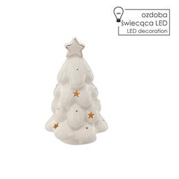 Keramický vianočný stromček s LED osvetlením 20,9 cm