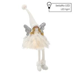Anjelik s visiaci nohami a LED osvetlením 22 x 16 x 60 cm