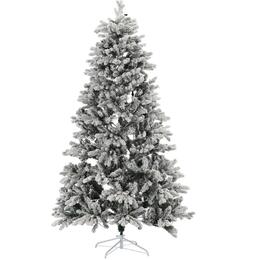 Umelý vianočný stromček 210 cm so snežením a LED osvetlením