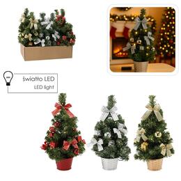 Vianočný stromček s 10 LED svetlami, 40 cm, mix farieb