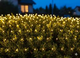 LED závesná sieť 320L teplá biela 3 x 2 m