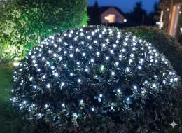 LED závesná sieť 320L studená biela 3 x 2 m