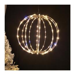 Vianočná LED guľa 40 cm s 144 diódami - teplá biela s flash efektom