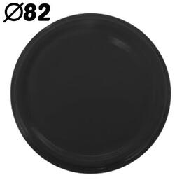 Čierne kuchynské viečko s priemerom 82 mm