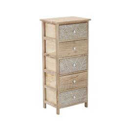 Komoda Luiza s 5 zásuvkami, 40 x 29 x 90 cm