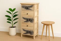 Elegantná komoda Zofia s 5 šuplíkmi, 40 x 29 x 90 cm