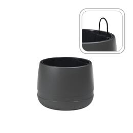 Kvetináč Koma váza 350 mm - antracitová elegantná dekorácia