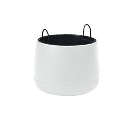 Biely dekoratívny kvetináč Koma 420 mm