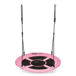 Ružová záhradná hojdačka pre deti ECOTOYS, 100 cm