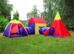 5-v-1 Detský stanový set – Domček s tunelmi IPLAY