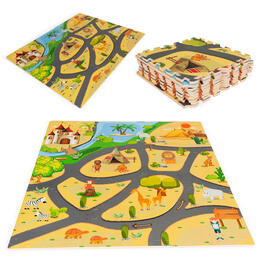 Pena mat pre deti - Safari puzzle 9 dielov 93x93 cm