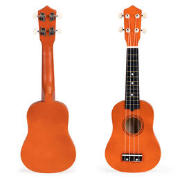 Detské drevené ukulele s 4 nylonovými strunami od ECOTOYS