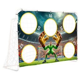 Futbalová brána s tréningovým terčom 180x122 cm, MOVEPRO