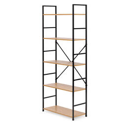 Moderná loft knižnica s 5 policami