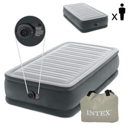 Jednolôžkový nafukovací matrac s elektrickou pumpou INTEX DELUXE 191x99 cm