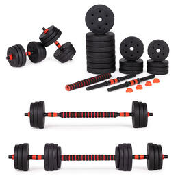 Nastaviteľné činky 2x15 kg s tyčou MOVEPRO