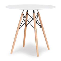 Moderný jedálenský stôl s priemerom 80 cm