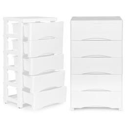 Regál s 5 výsuvnými zásuvkami a kolieskami ModernHome
