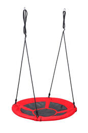 Hojdačka v tvare hniezda XL pre deti, červená, 100 cm