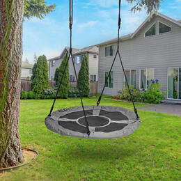 Záhradná hojdačka pre deti ECOTOYS, 100 cm, šedá