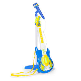 Elektrická gitara a mikrofónový set pre deti – MP3 kompatibilný, modrý