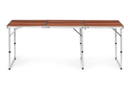 Skladací campingový stôl MultiGarden, hnedý 180x60 cm