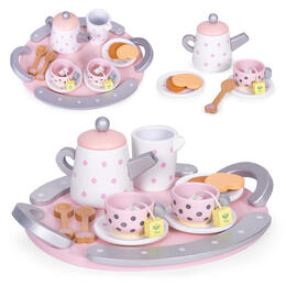 Drevený čajový set s 15 kusmi ECOTOYS