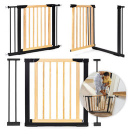 Bezpečnostná brána pre schody a dvere, 74-100 cm, kov a drevo