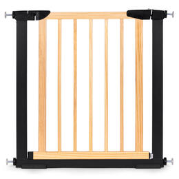 Bezpečnostná brána pre schody a dvere, 74-80 cm, kov a drevo