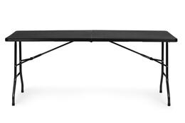 Skladací cateringový stôl 180 cm, čierny - MultiGarden