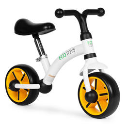 Detské odrážadlo ECOTOYS s EVA kolesami, čierne, nastaviteľné sedadlo