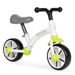 Detské odrážadlo ECOTOYS s EVA kolesami, nastaviteľným sedadlom, zelené
