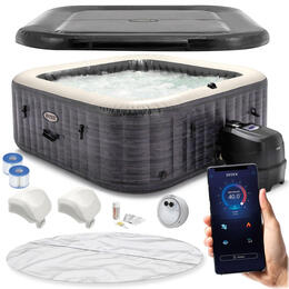 Nafukovací vírivý bazén pre 6 osôb s hydromasážou 196x71 cm INTEX 28452