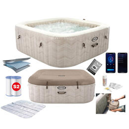 Nafukovací vírivý bazén pre 6 osôb s hydromasážou 196x71 cm INTEX 28472
