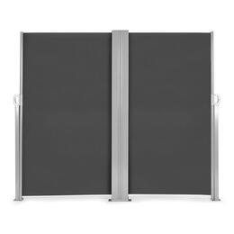 Dvojstranný markíz 300x300x180 cm s ochranným panelom, antracitový