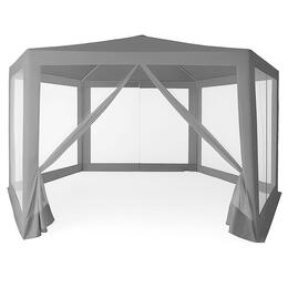 Záhradný pavilón s moskytiérou 2x2 m, šedý - MultiGarden