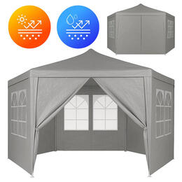Záhradný pavilón s oknami 2x2 m, šedý - MultiGarden