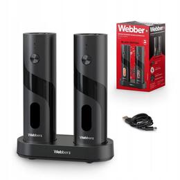 Elektrický mlynček na soľ a korenie - nabíjateľný USB set 2 kusy