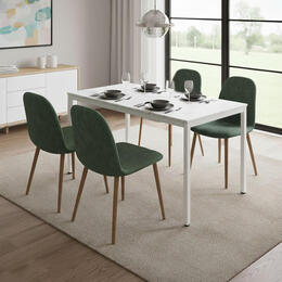 Kuchynský a jedálenský stôl pre 4-5 osôb, biely mramor 120x60 cm - ModernHome