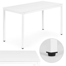 Biely kuchynský a jedálenský stôl pre 4-5 osôb ModernHome 120x60 cm