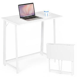 Skladací počítačový stôl 80x45 cm - Biela ModernHome