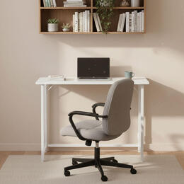 Skladací počítačový stôl 80x45 cm - Biela ModernHome