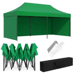 Automatický záhradný altánok 3x6 m, zelený