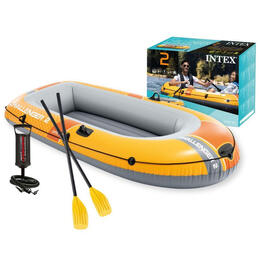 Inflatabilný čln Challenger 2 pre 2 osoby s pumpou a 2 veslami, INTEX