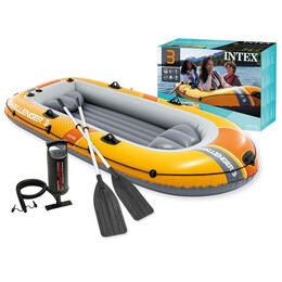 Inflatabilný čln Challenger 3 pre 3 osoby s pumpou a 2 veslami, INTEX