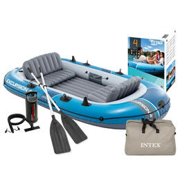 Inflatabilný čln Excursion 4 pre 4 osoby s pumpou a veslami, INTEX 66324