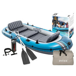 Inflatabilný čln Excursion 5 pre 5 osôb s pumpou a veslami, INTEX