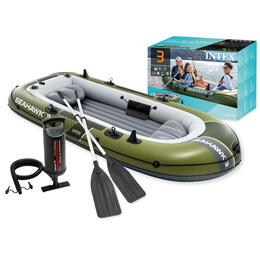 Inflatabilný čln Seahawk 3 pre 3 osoby s pumpou a 2 veslami, INTEX